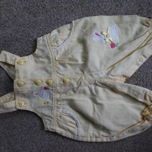 Adorable vintage baby romper with bunny details baby